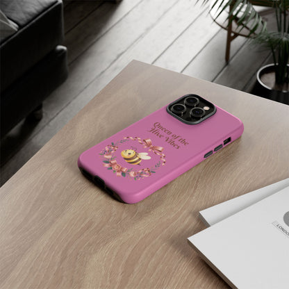 Queen of the Hive Bee Phone Case | Cute Floral Bee iPhone Case