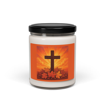 Inspirational Autumn Scented Soy Candle | Fall Decor, Christian Gifts, Thanksgiving Centerpiece, Home Fragrance