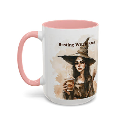 Resting Witch Face Coffee Mug - Halloween Mug, Funny Mug, Witch Mug, Halloween Gift, Coffee Lover Gift