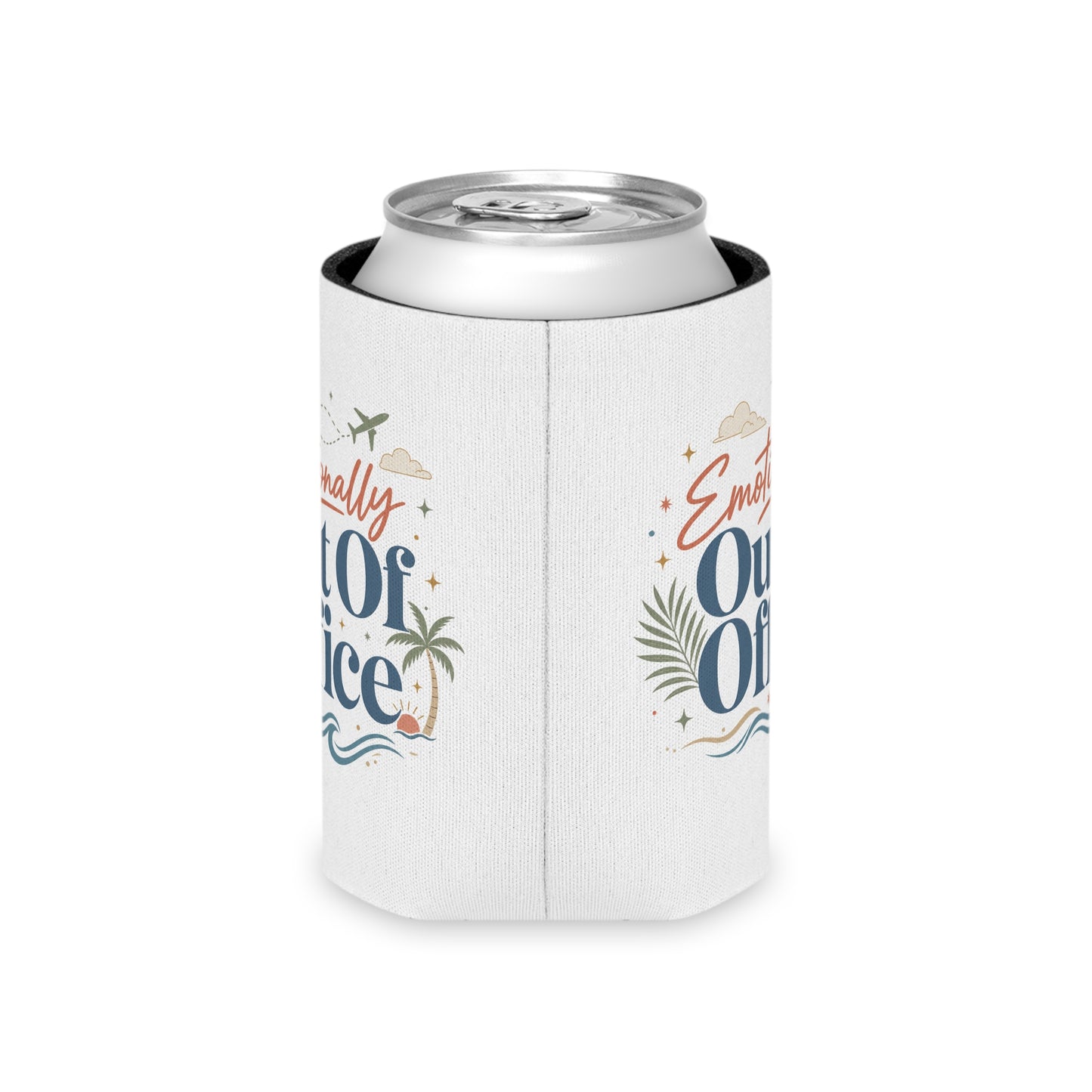 Emotionally Out Of Office Can Cooler | Vacation Tropical Can Cooler