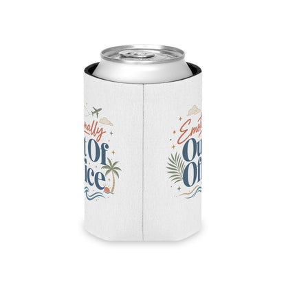 Emotionally Out Of Office Can Cooler | Vacation Tropical Can Cooler