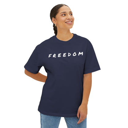 Freedom & Faith Unisex Oversized Tee, Summer Vibes Tee, Casual Gift, Patriotic Apparel, Faith-Based Outfit