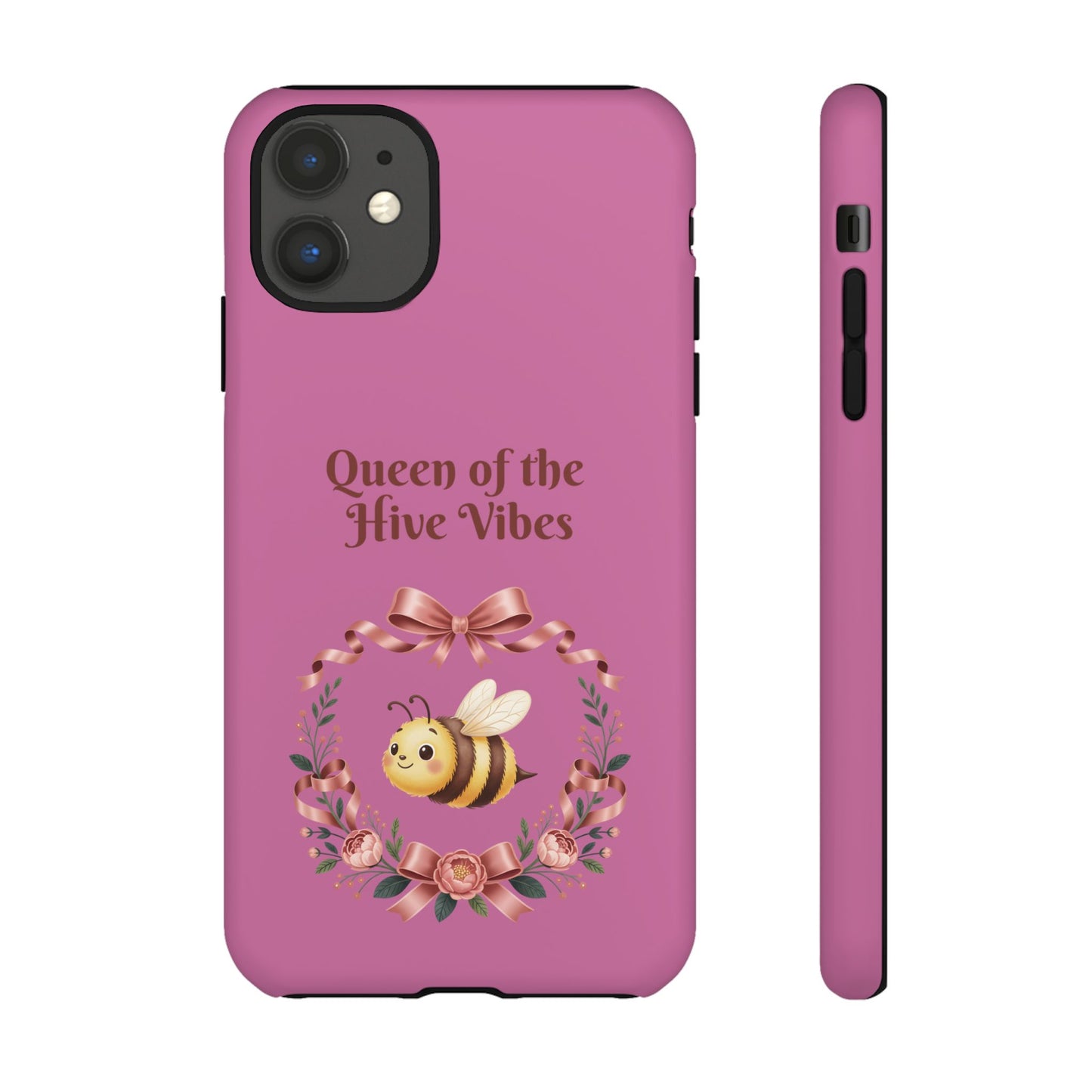 Queen of the Hive Bee Phone Case | Cute Floral Bee iPhone Case