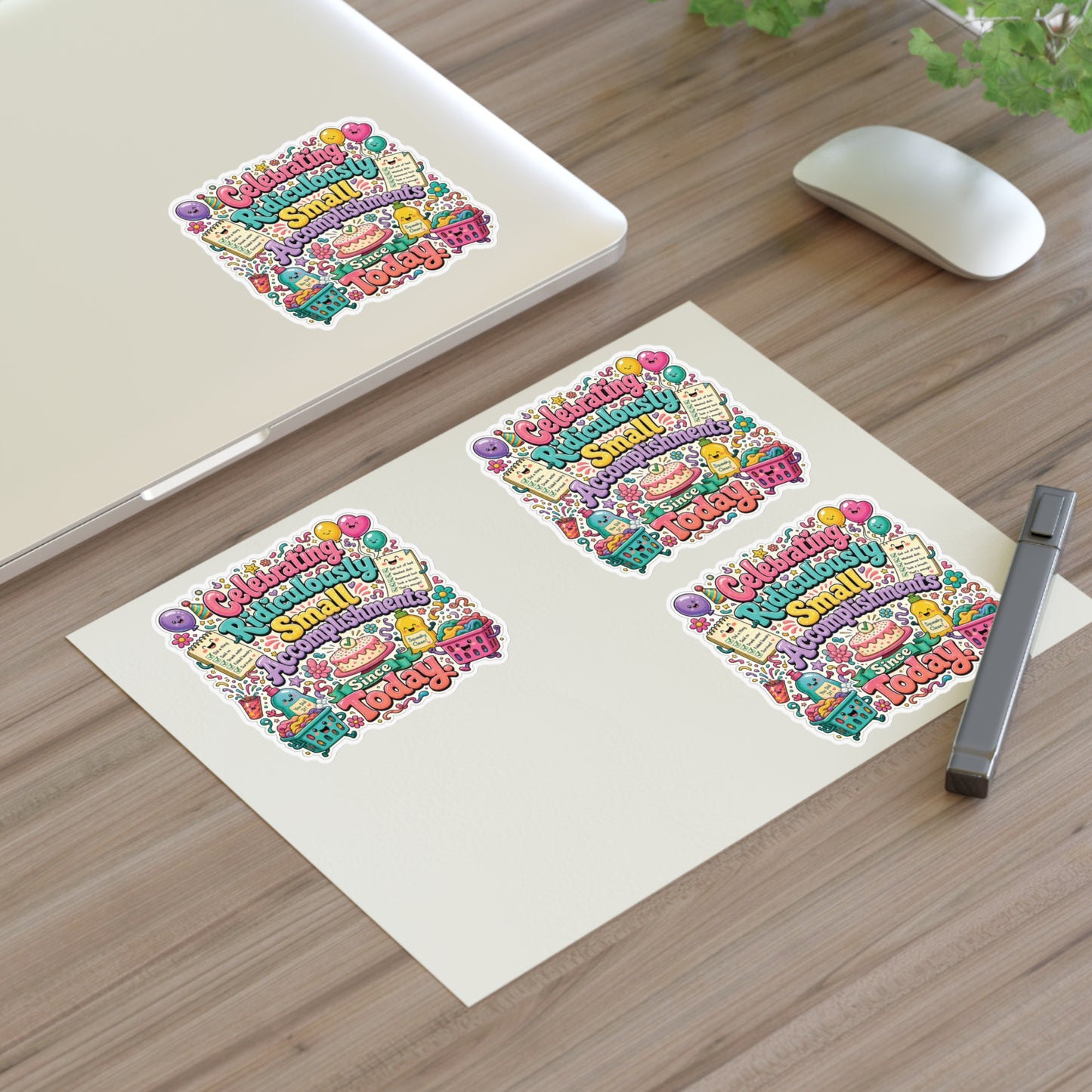 Celebrating Ridiculously Small Accomplishments Sticker Sheets | Cute Planner Stickers, Motivational Scrapbook Decals