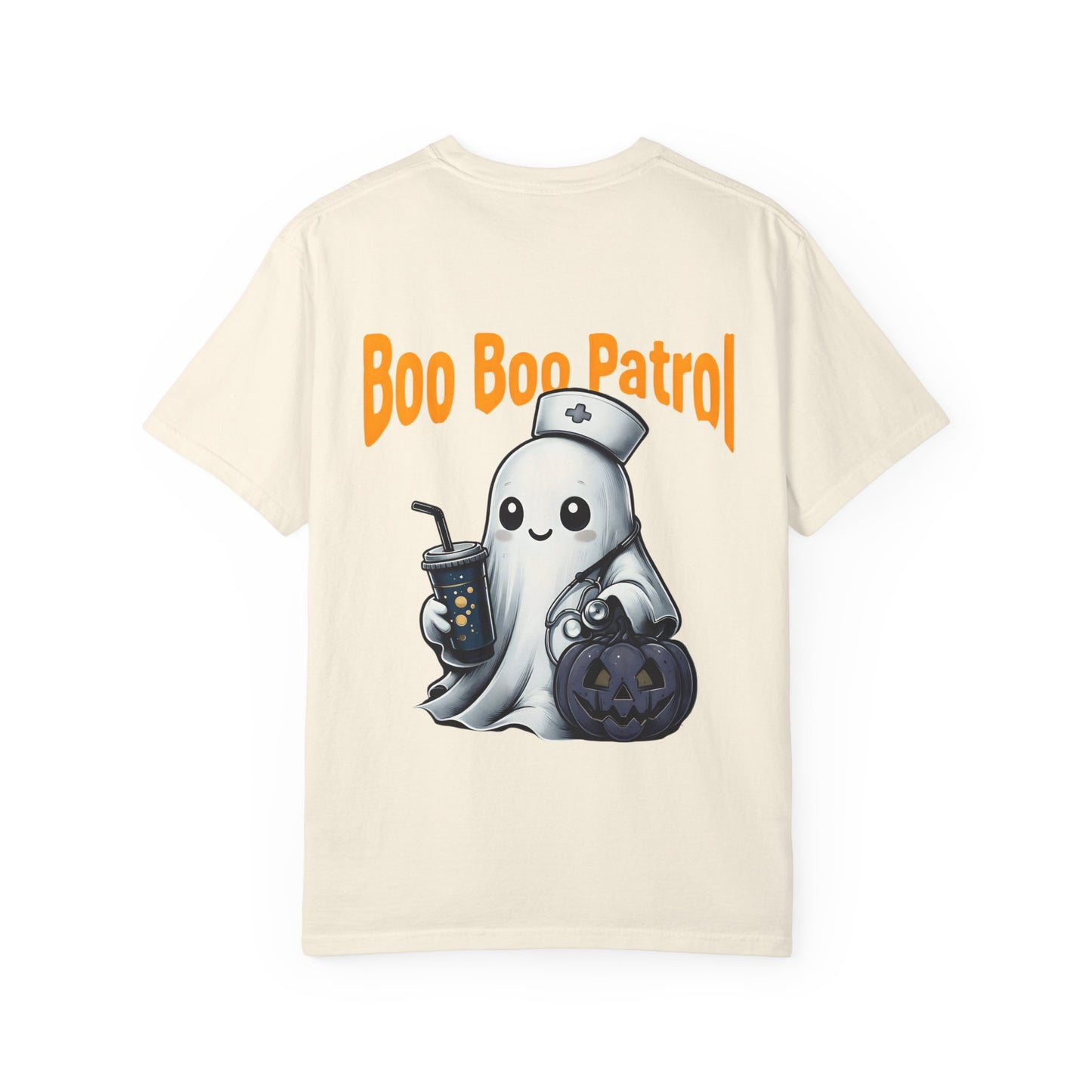 Halloween Ghost 'Boo Boo Patrol' T-Shirt, Unisex Graphic Tee, Fun Fall Apparel, Spooky Season Top, Nurse Halloween Fashion