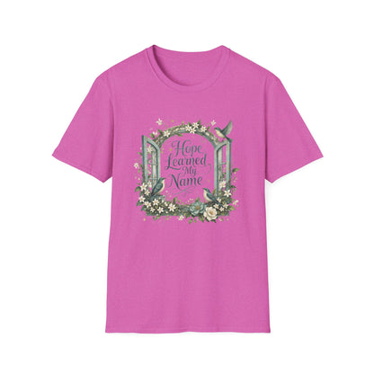 Hope Learned My Name T-Shirt | Abuse Survivor Inspiration