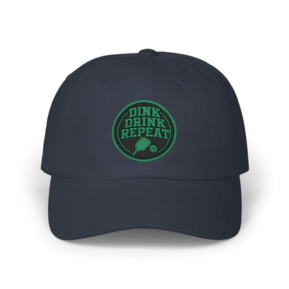 Dink Drink Repeat Dad Cap | Embroidered Pickleball Patch