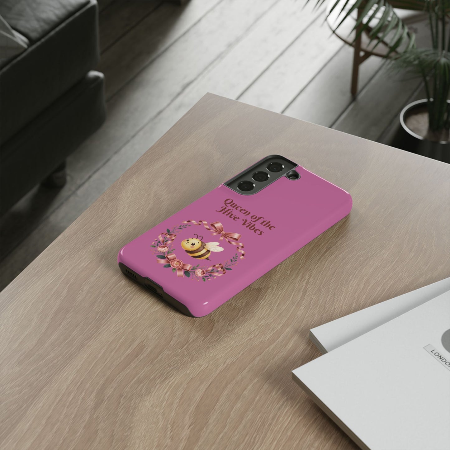 Queen of the Hive Bee Phone Case | Cute Floral Bee iPhone Case