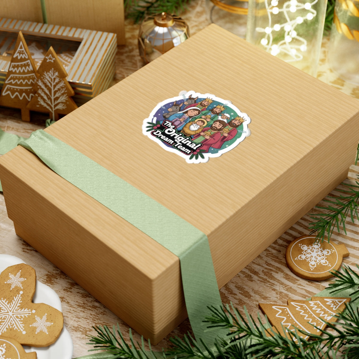 The Original Dream Team Nativity Sticker | Kiss-Cut Christmas Sticker