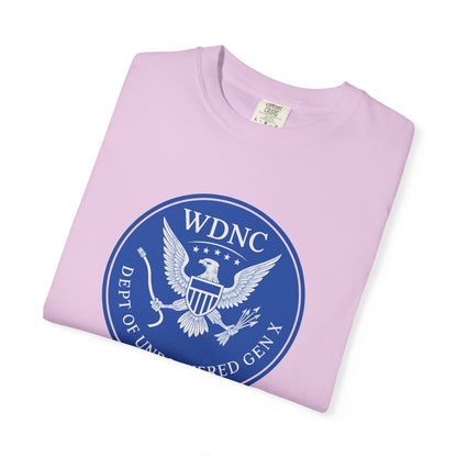 WDNC Unbothered Gen X Humor T-shirt, Funny Graphic Tee, Sarcastic Shirt, Vintage Unisex Top, Cool Tee