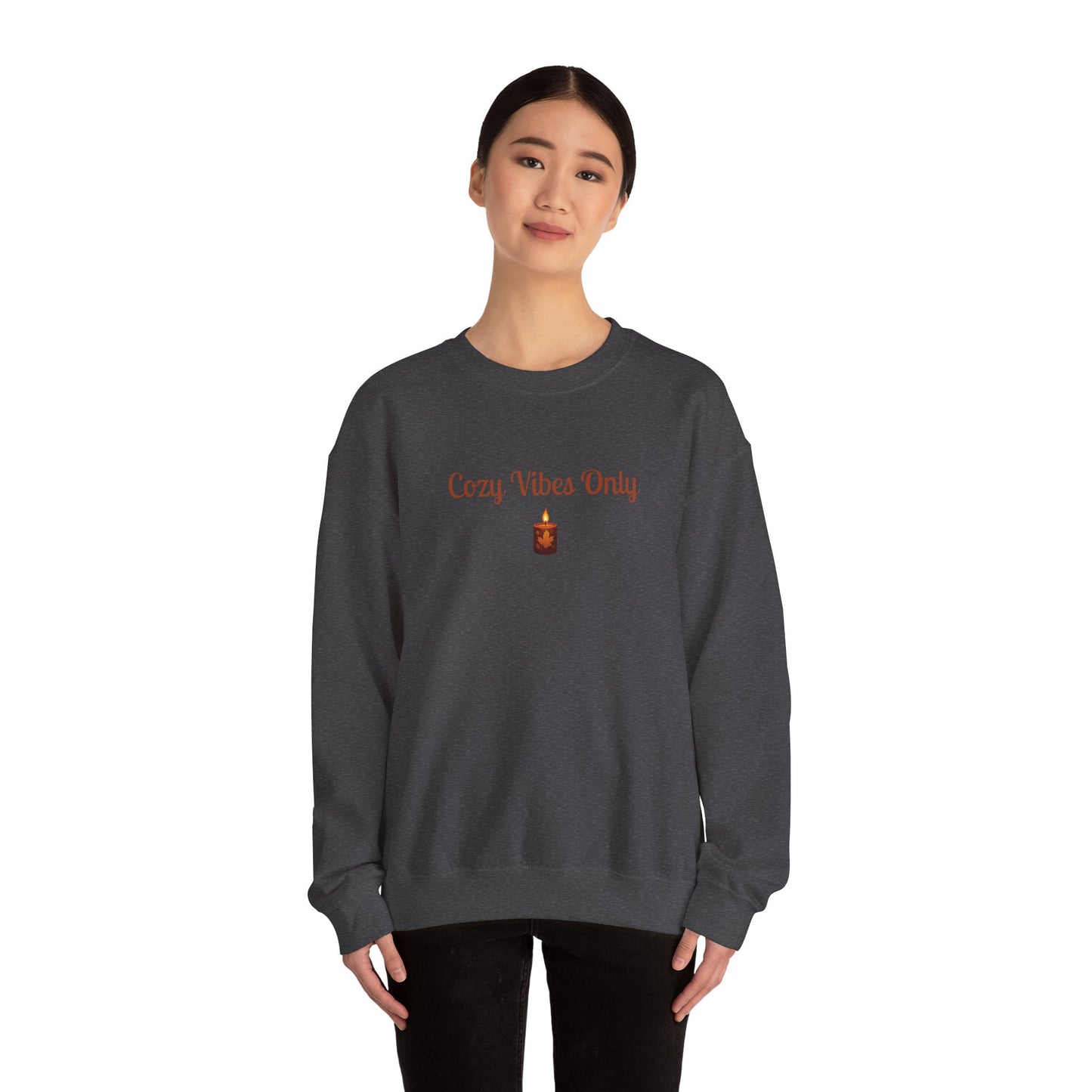 Cozy Vibes Only Sweatshirt, Unisex Crewneck, Casual Wear, Fall Fashion, Gift for Her, Cozy Apparel, Warm Layering