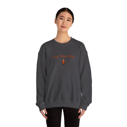 Cozy Vibes Only Sweatshirt, Unisex Crewneck, Casual Wear, Fall Fashion, Gift for Her, Cozy Apparel, Warm Layering