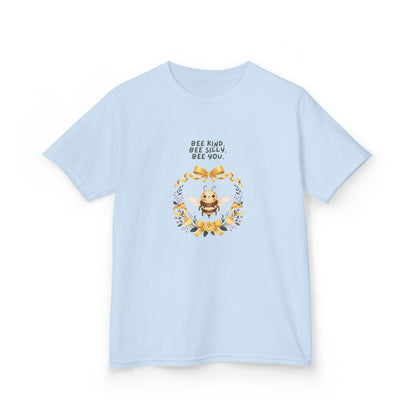 Bee Kind Bee Silly Bee You Kids T-Shirt | Cute Bee Wreath Design