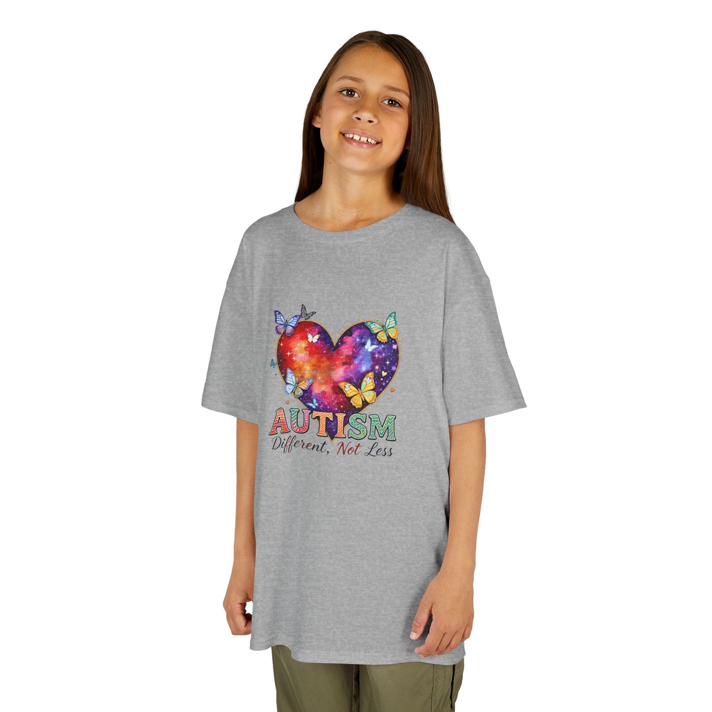 Autism Puzzle Heart Kids Tee | Different Not Less