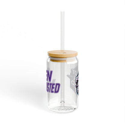 Gen X-Hausted Sipper Glass - 16oz, Fun Glass, Trendy Drinkware, Gift for Gen X, Cool Party Cup, Eco-Friendly Tumbler