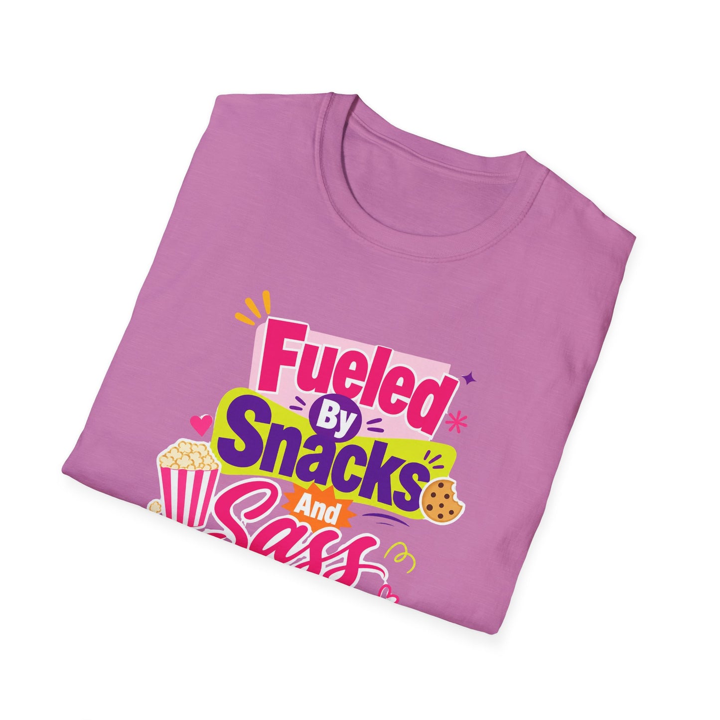 Fueled by Snacks and Sass T-Shirt | Snack Quote Tee