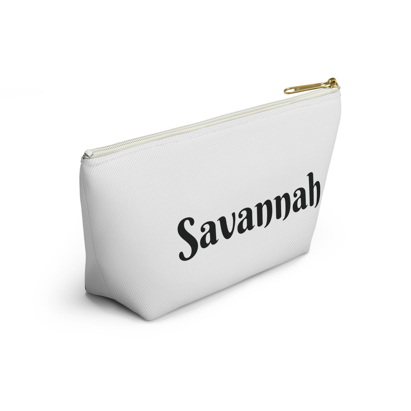 Bride Squad Accessory Pouch, Personalized Bridesmaid Makeup Bag | Floral Wreath Design