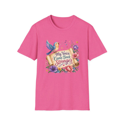 My Voice Came Back Stronger T-Shirt | Survivor
