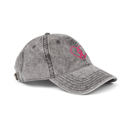 Embroidered Vintage Cap, Breast Cancer Awareness Hat, Pink Ribbon Baseball Cap, Cancer Support Gift, Retro Cancer Survivor Cap