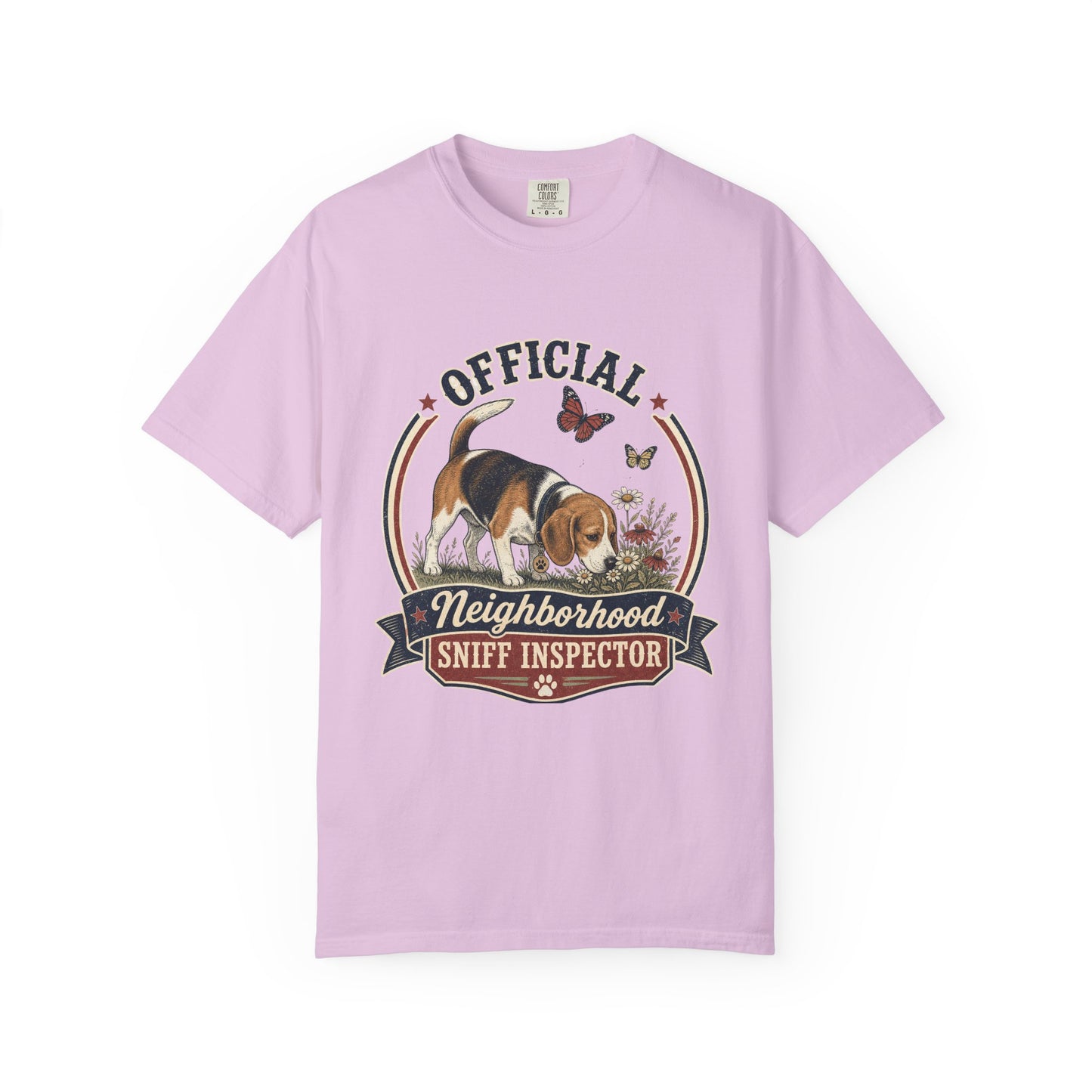 Official Neighborhood Sniff Inspector Beagle T-Shirt | Dog Lover Tee