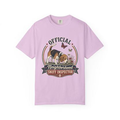 Official Neighborhood Sniff Inspector Beagle T-Shirt | Dog Lover Tee