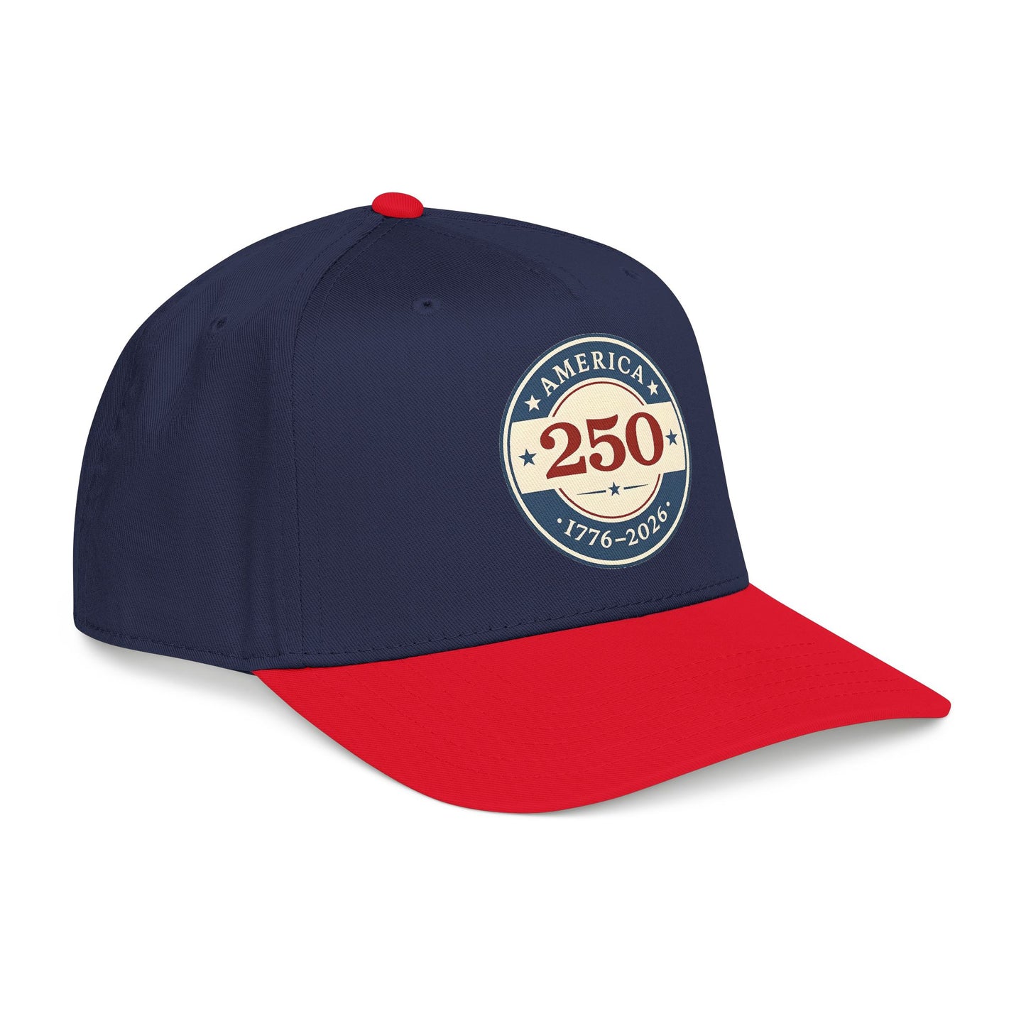 America 250 1776-2026 Patch Mid Profile Baseball Cap | 250th Anniversary Celebration