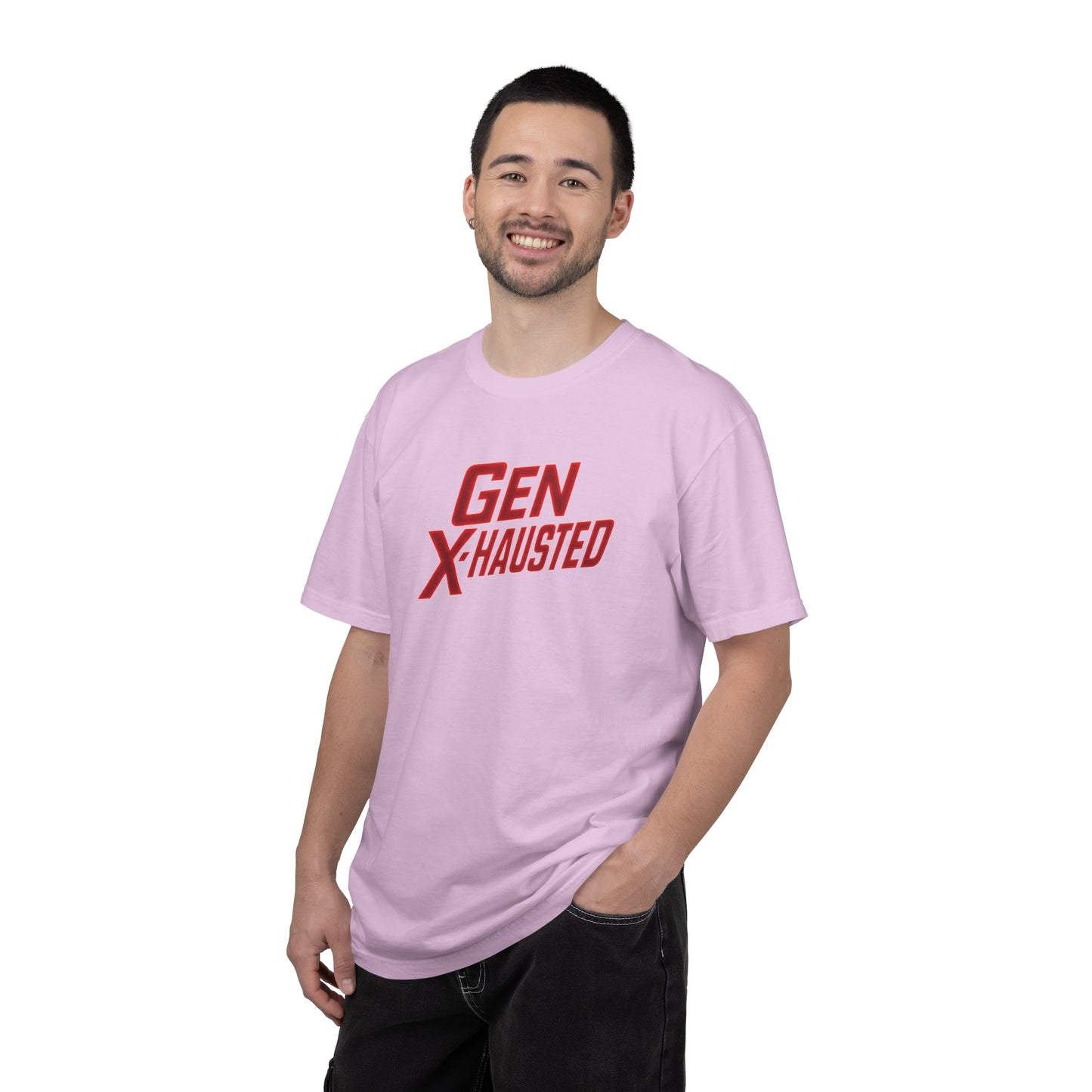 Gen X-Hausted Unisex T-shirt, Forgot Again Found Out Funny Tee, Gen X Humor Gift, Retro 80s 90s Shirt, Vintage Style Clothing