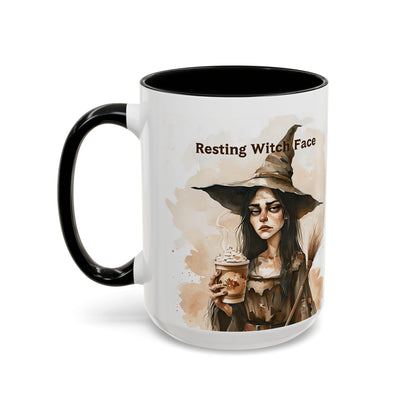 Resting Witch Face Coffee Mug - Halloween Mug, Funny Mug, Witch Mug, Halloween Gift, Coffee Lover Gift