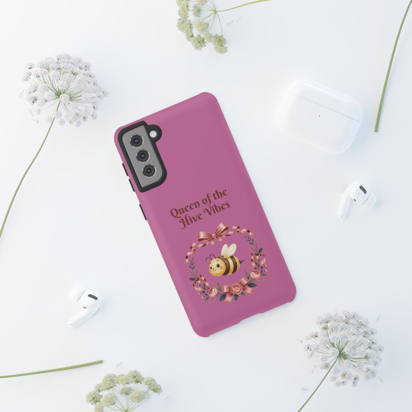 Queen of the Hive Bee Phone Case | Cute Floral Bee iPhone Case