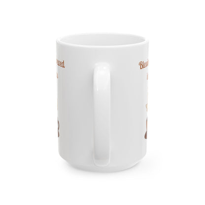 Texas Blessed Ceramic Mug, Funny Coffee Cup for Texans, Gift for Coffee Lovers, Southern Charm Home Decor, Unique Tea Mug