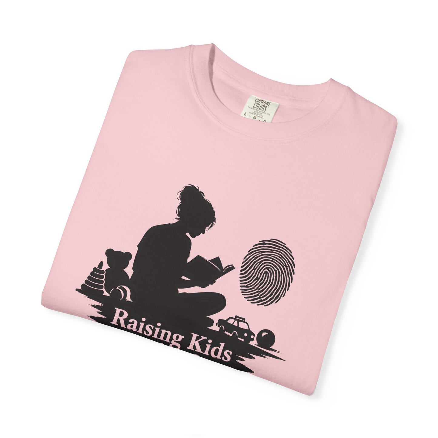 Raising Kids and Reading Crime T-shirt | Mom Reader Detective Design