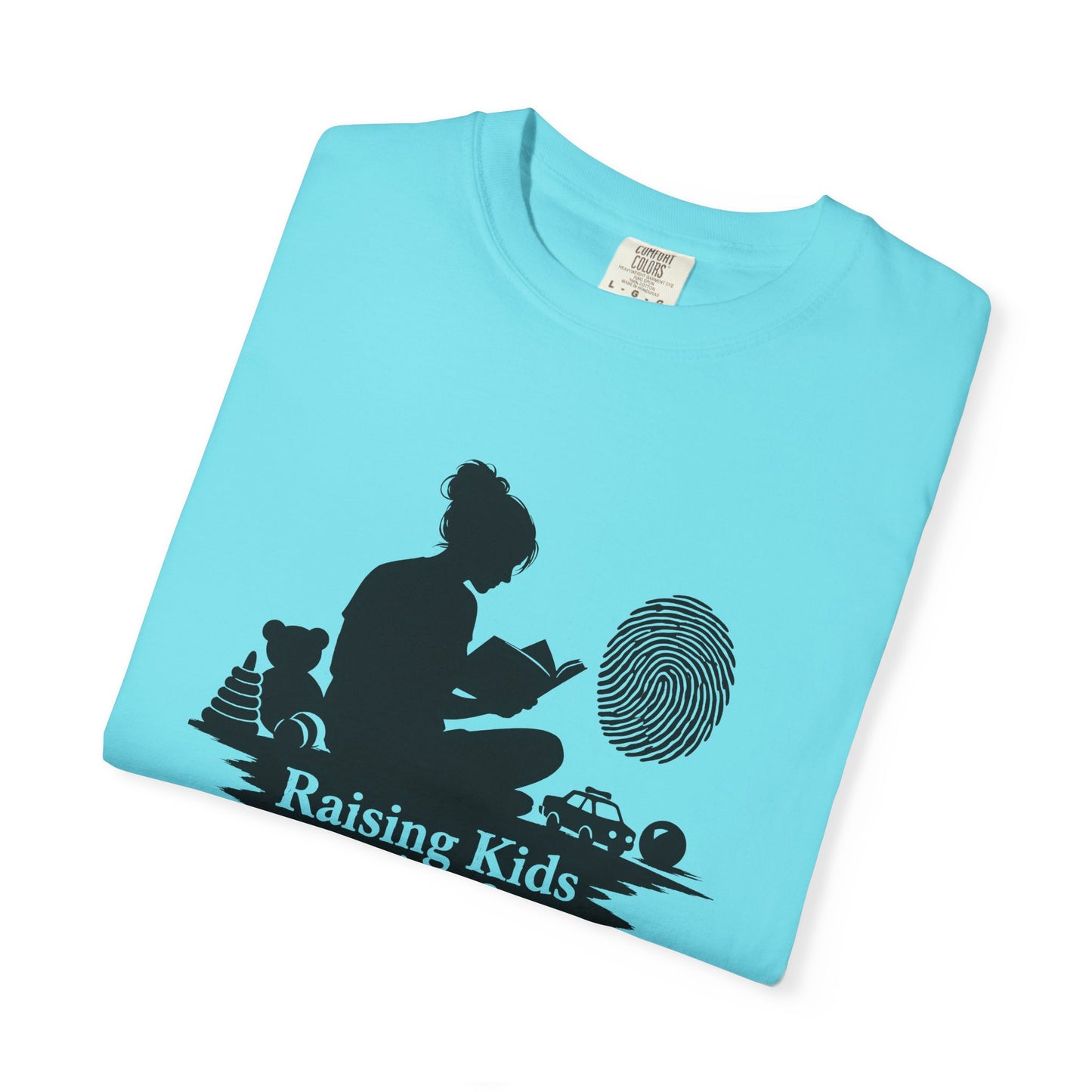 Raising Kids and Reading Crime T-shirt | Mom Reader Detective Design