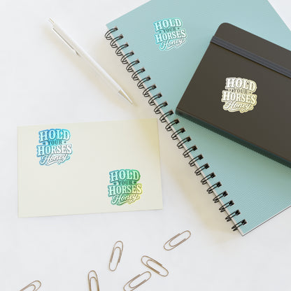 Hold Your Horses Honey Sticker Sheet | Western Retro Phrase Stickers
