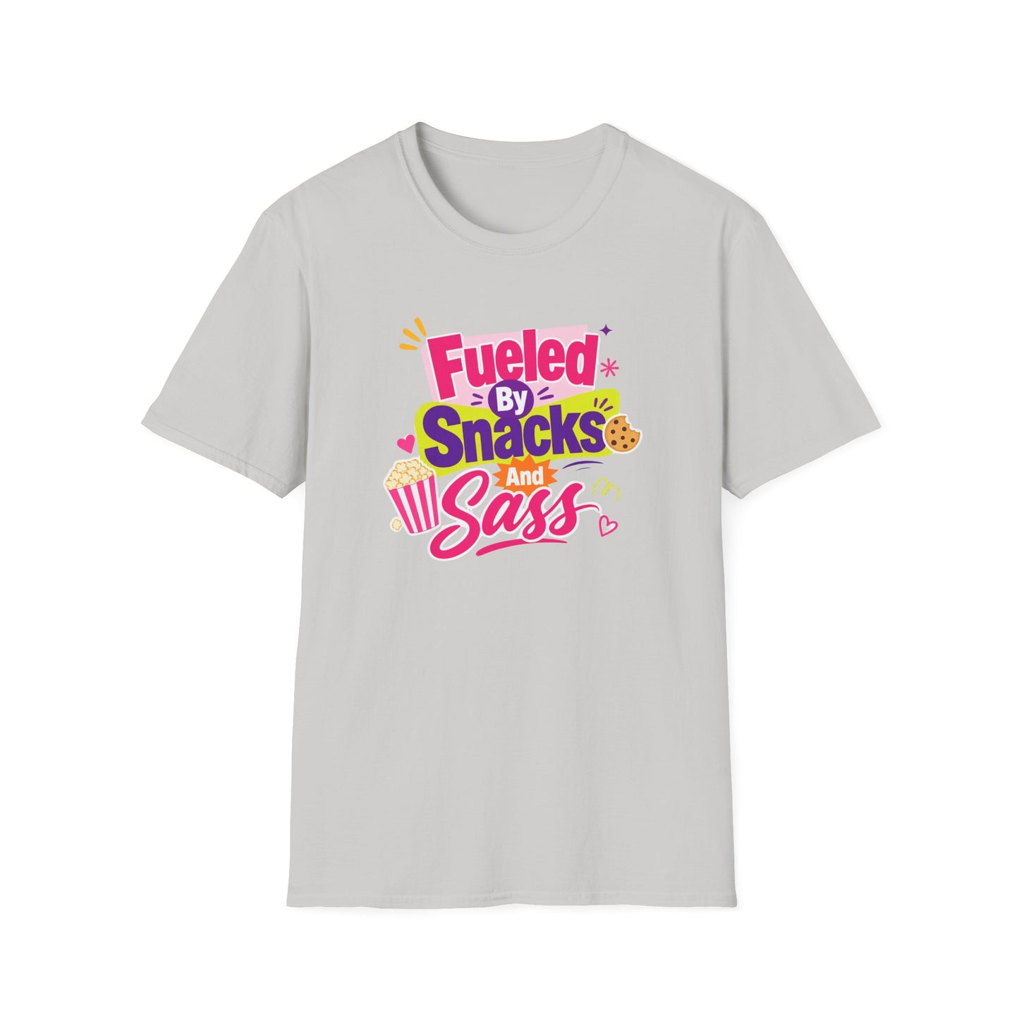 Fueled by Snacks and Sass T-Shirt | Snack Quote Tee