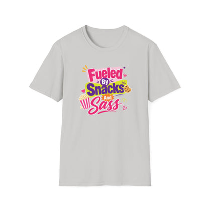 Fueled by Snacks and Sass T-Shirt | Snack Quote Tee