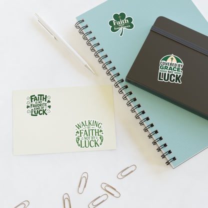 Faith Over Luck Sticker Sheet | Christian Inspirational Stickers