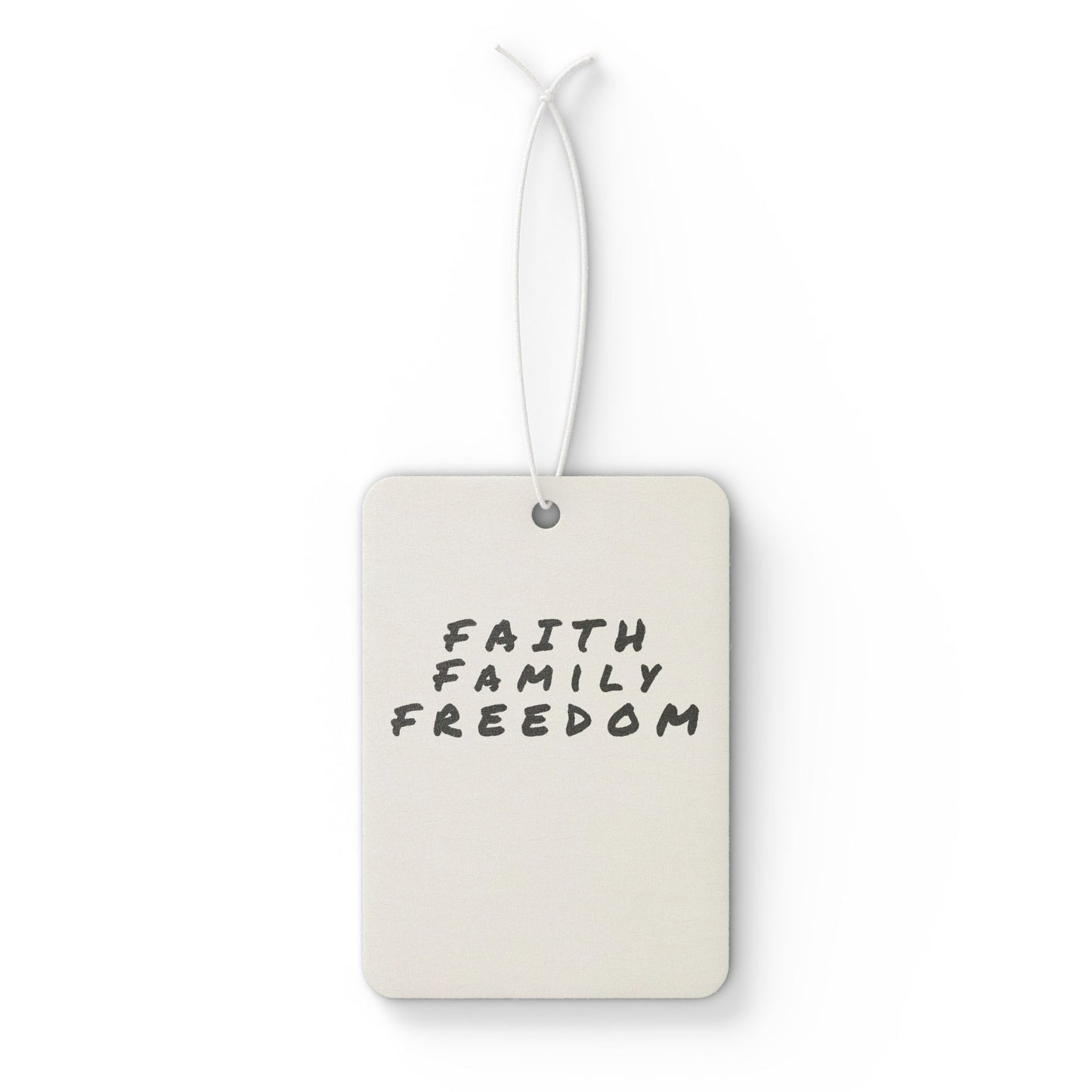 Faith Family Freedom Car Air Freshener - Inspirational Aroma, Unique Car Decor, Great Gift for Friends, Road Trips, Home Fragrance