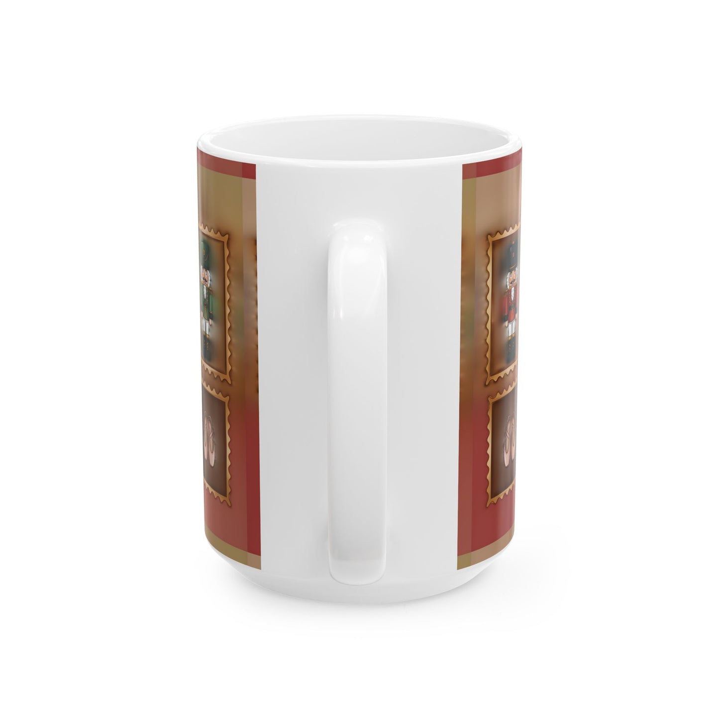 Nutcracker Pattern Mug | Christmas Nutcracker Tiles Coffee Cup