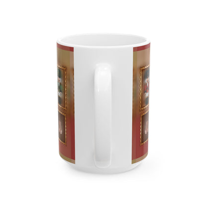 Nutcracker Pattern Mug | Christmas Nutcracker Tiles Coffee Cup