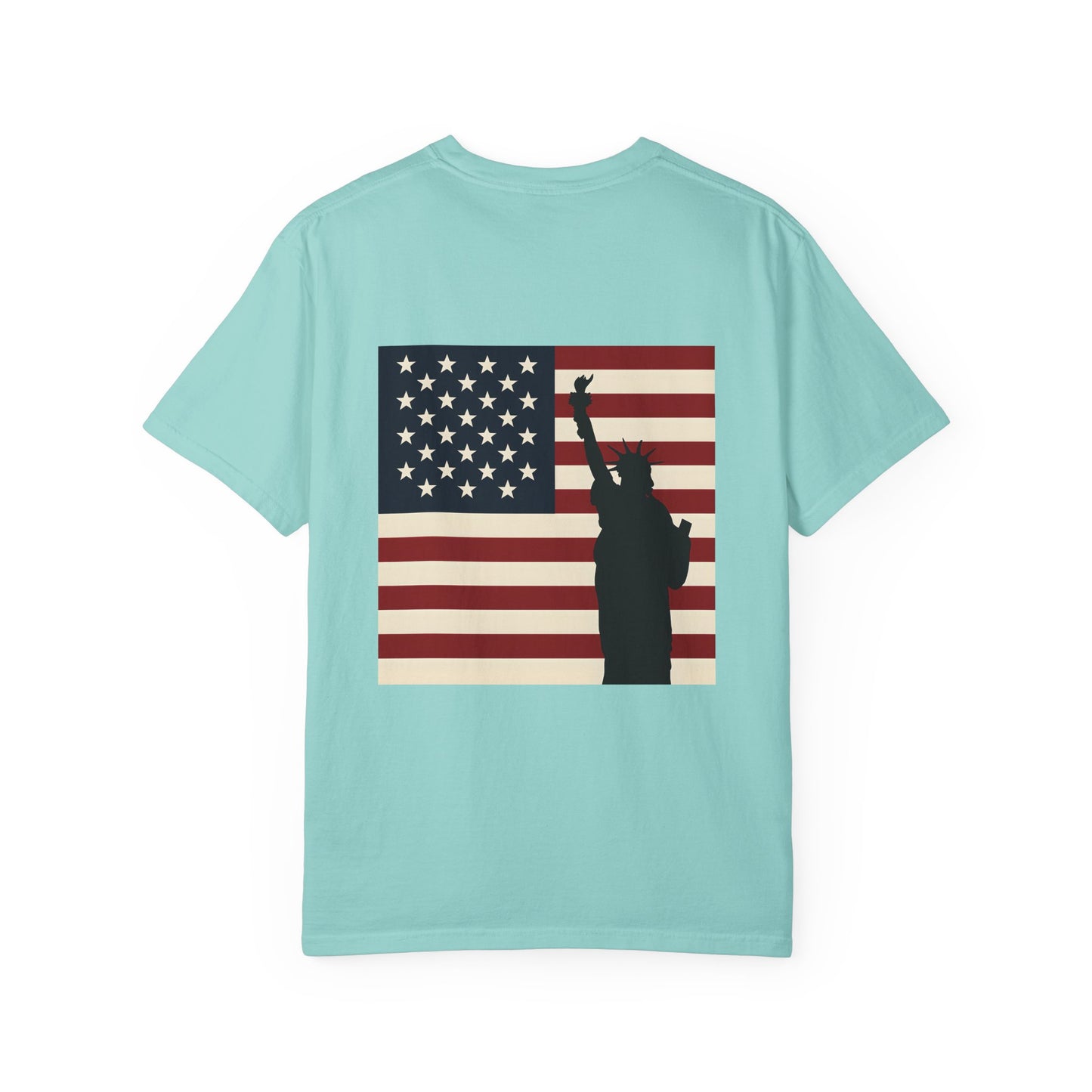 Freedom Patriotic T-shirt, Statue of Liberty, USA Independence Day Tee, Liberty Island Shirt, America Flag Top, Patriotic July 4th Gift