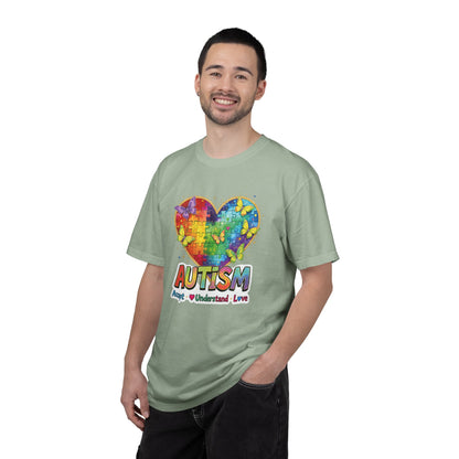 Autism Puzzle Heart T-shirt | Accept Understand Love