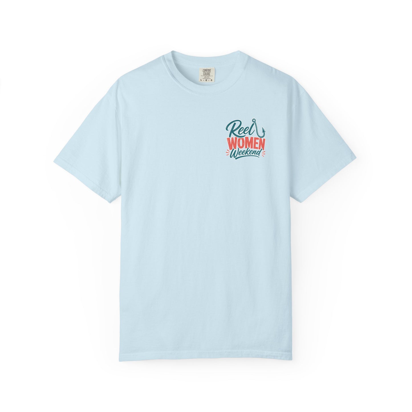 Reel Women Weekend T-shirt | Fishing Hook Typography Tee