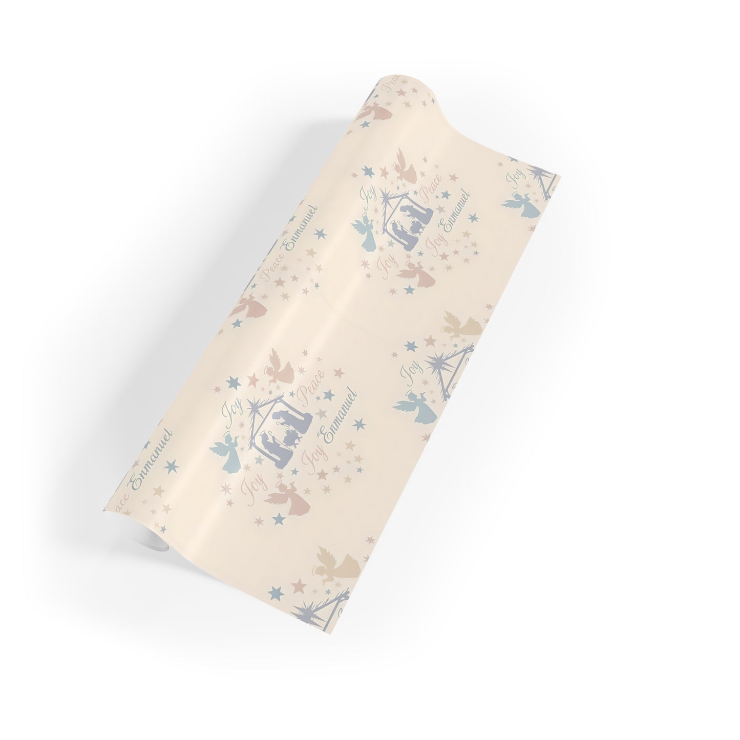 Nativity Scene Pattern Wrapping Paper Roll | Religious Christmas Gift Wrap
