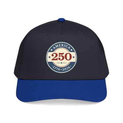 America 250 1776-2026 Patch Mid Profile Baseball Cap | 250th Anniversary Celebration