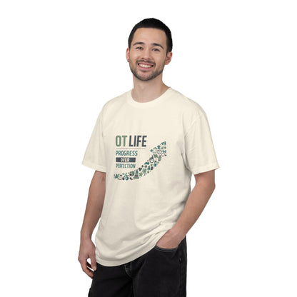 OT Life Progress Over Perfection T-Shirt | Occupational Therapy Arrow Design