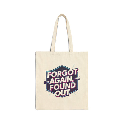 Gen X-Hausted Cotton Canvas Tote Bag, Funny Forgotten Gen X Humor, Reusable Shopping Bag, Eco-Friendly Grocery Tote, Gift for Gen X-er,