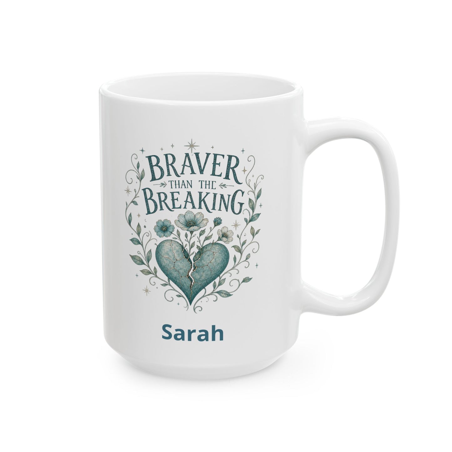 Braver Than The Breaking Survivor Mug | Ceramic Coffee Tea Cup