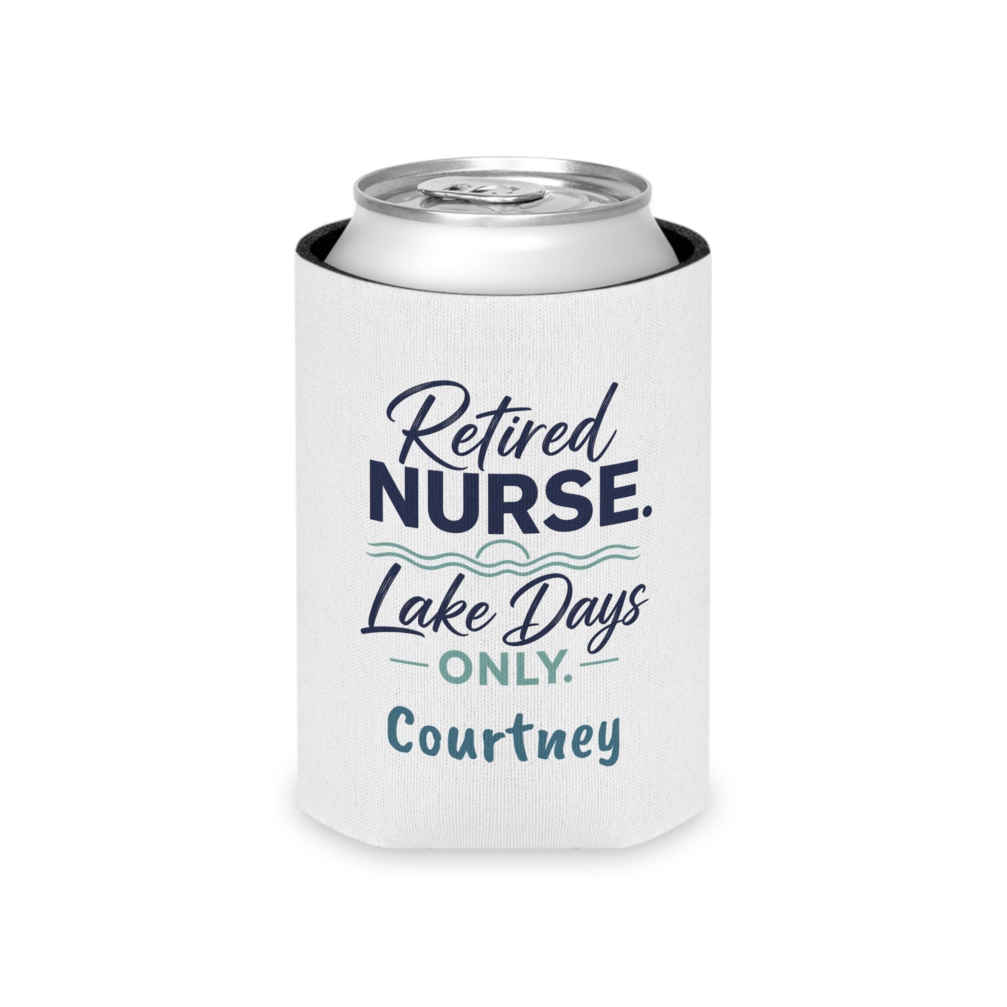 Retired Nurse Lake Days Can Cooler | Personalized