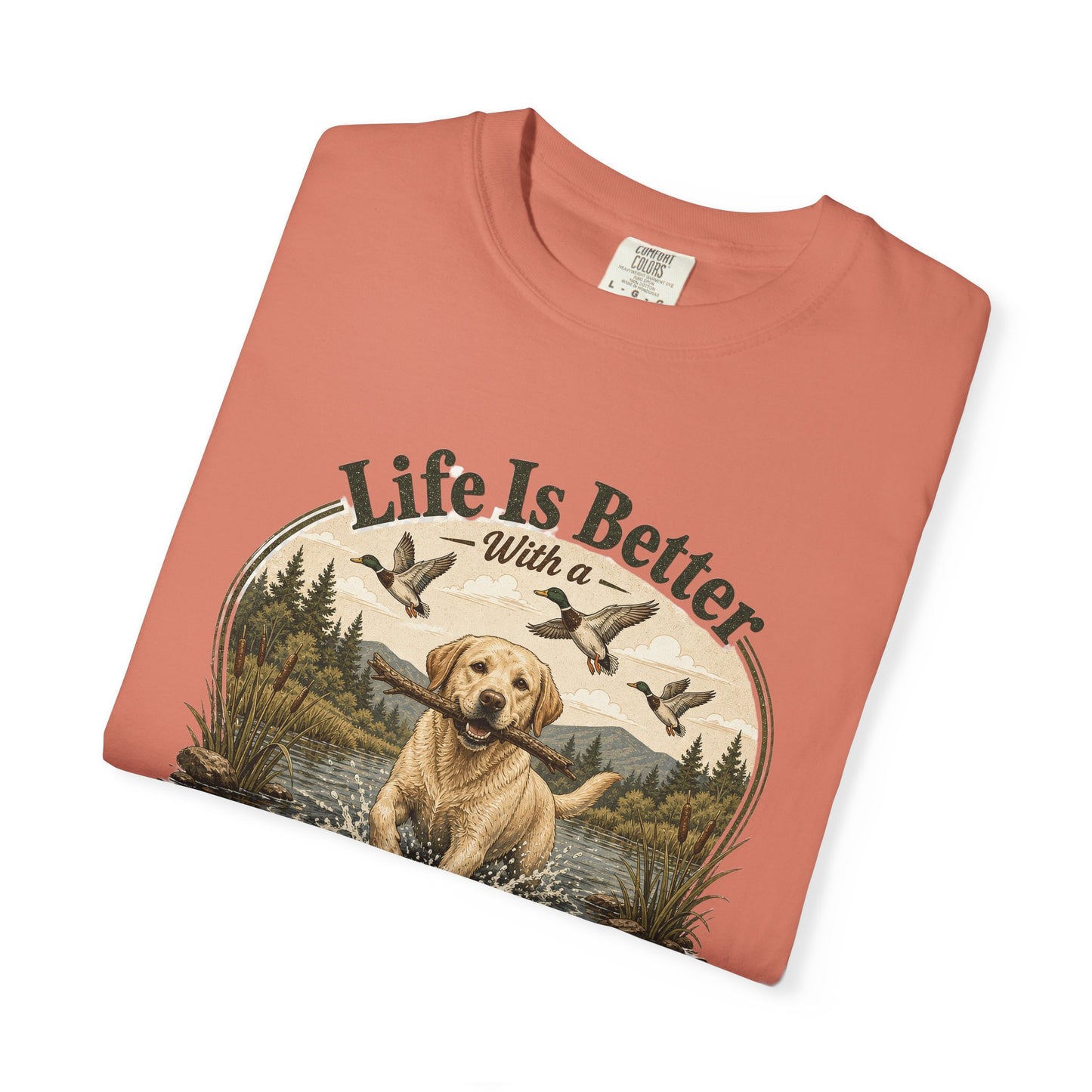 Life Is Better with a Labrador T-shirt | Lab Dog Design