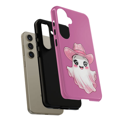 Cute Ghost Phone Case - Fun, Whimsical, Kawaii, Halloween, Gift Idea, Pink Ghost Design